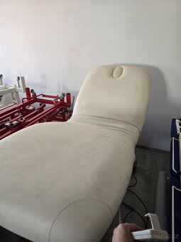 Elektrické Masážní wellness lehátko 3 motory béžové - 4
