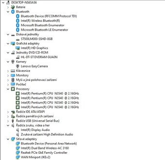 Lenovo G50-30,CPU N3540,WIN 10,HDD 500GB,RAM 4GB,15.6 palců - 4