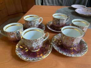 Sada retro hrnků s podšálky - 4