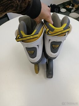 Truly inline brusle – velikost 45, rám hliník, ložiska ABEC - 4