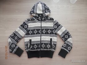 Flaušový kabát vel.36/38 - 4