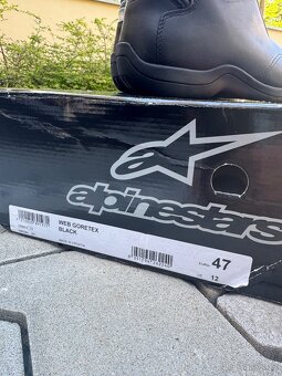 Moto boty Alpinestars web Goretex vel. 47 - 4