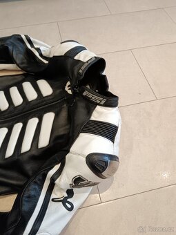 Psí Hubík Cobra-Pánská kožená moto kombinéza, dvoudílná - 4