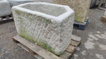 Kaménka, kamenná stírka, koryto, žlab, 102x60x60cm - 4