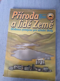 Prodám středoškolské učebnice (chemie, fyzika, zeměpis, děje - 4