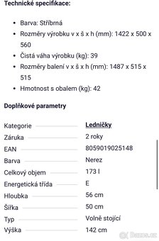 Lednice CANDY CFM 14504SN - 4