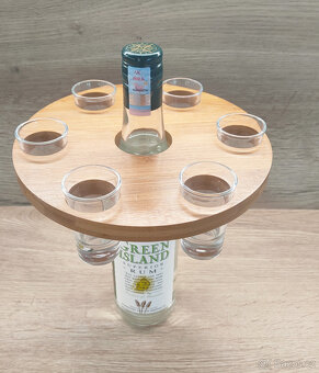 dřevěný nosič na 6 panáků - 4