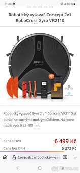 Robotický vysavač s mopem 2v1 - 4
