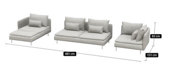 Modulová pohovka IKEA SÖDERHAMN ( ještě 5 let záruka) - 4