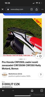 Nosič HONDA CRF 250L - 4