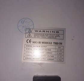 Solární panel 5W - 4