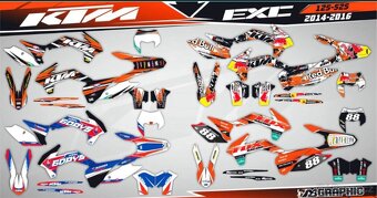Polepy na enduro,motard motorky KTM - 4