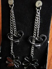 Dámské náušnice z rhodiovaného stříbra - 4