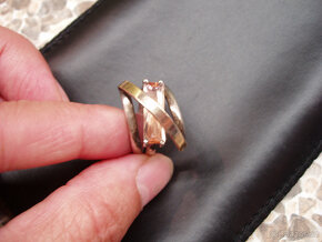 Luxusní prsten se zlatým Topazem - drahý kámen - PC 5390 Kč - 4