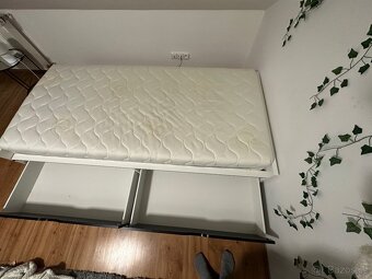 Jednolůžková postel s úložným prostorem + Madrace - 4