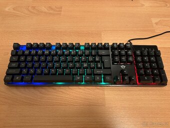 Zánovní herní podsvícená klávesnice Trust GTX 835 s CZ znaky - 4