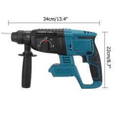 Vrtací, sbíjecí SDS plus kladivo pro Makitu 18V - 4