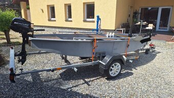 Hliníková loď / pramice / člun + Mercury F3,5 MH - 4