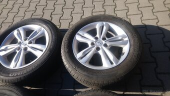 ORIGINÁL al kola 17 5x114,3 HYUNDAI + letní pneu - 4