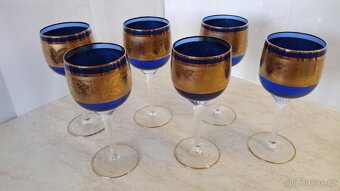 Skleničky Bohemia glass 6ks modré - 4