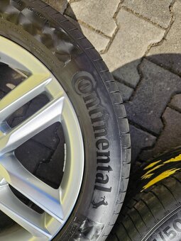 5x112 18 7J ET43 orig. alu kola Audi vč. let pneu Continenta - 4