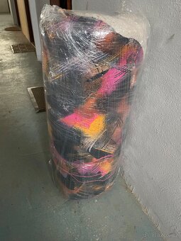 Skládací postel na kolečkách včetně matrace - 4