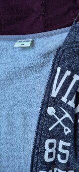 Šedá zateplená mikina vel. 158 - 4