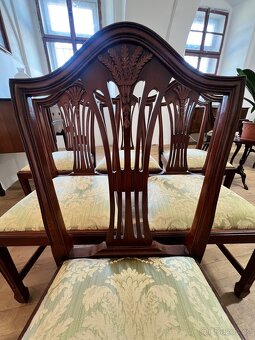 Sada 6 elegantních židlí – dřevo & čalounění - 4