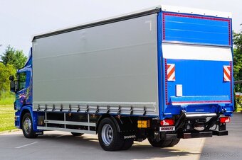 VALNÍK S PLACHTOU 18-PALETOVÝ + HYDRAULICKÉ ČELO SCANIA P250 - 4