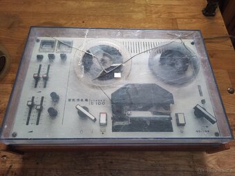 Kotoučový magnetofon TESLA B100 Stereo FUNKČNÍ + pásky - 4