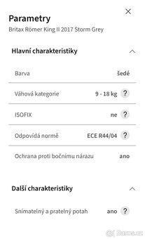 Britax Römer King II 2017 Storm Grey - 4