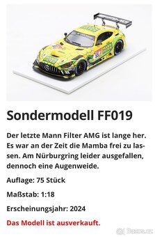 Prodám 1:18 Mercedes AMG GT3 Mamba - 4