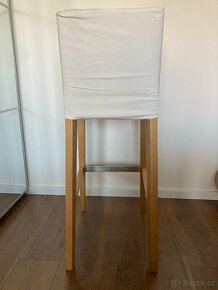 Barová židle IKEA Henriksdal bílá/červená - 4