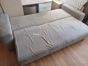 Sedací souprava béžová rozkládací 100x245 - 4