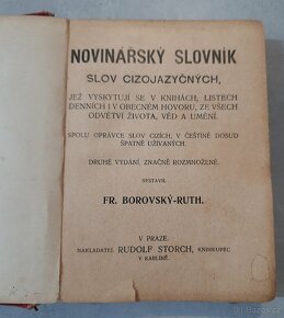 Starožitná kniha Novinářský slovník r. v. 1910 - 4
