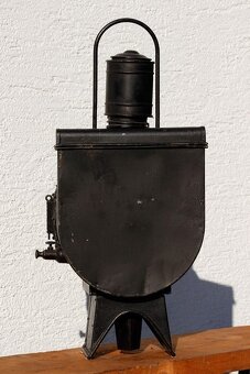 Bayrische Petroleum-Dampfloklaterne Loklampe Bahnlampe Signa - 4