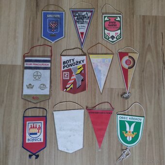 11x Firemní + Reklamní vlaječky 1960-1999 - 4