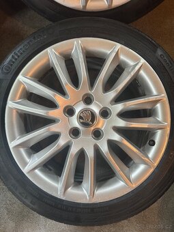 ALU Kola ŠKODA 5x112 R17 CEPEUS Letní Pneu 225/45/17 - 4