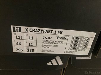 Kopačky Adidas Crazyfast 1 FG black - 4