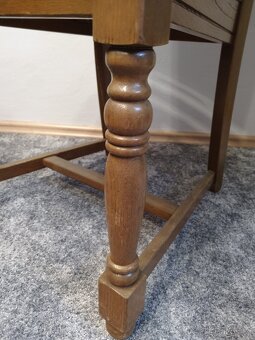 Jídelní židle z masivu 6 ks - 4