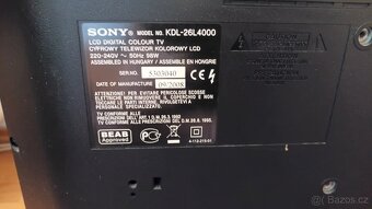 Televize SONY KDL-26L4000 - 4