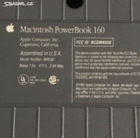 starý Macintosh PowerBook 160 Apple Laptop r.1992 - 4