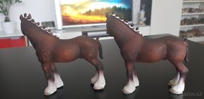 Schleich koně clydesdale, percheron, ardénský kůň, norický k - 4