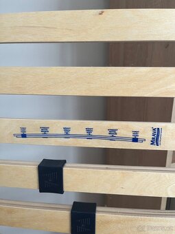 2x Pevný lamelový rošt DOUBLE T5 - 90x200 cm - 4