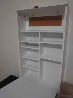 Nástěnný regál s výklopnou odkládací plochou - 4
