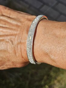 Náramek chirurgická ocel a kamínky Swarovski - 4