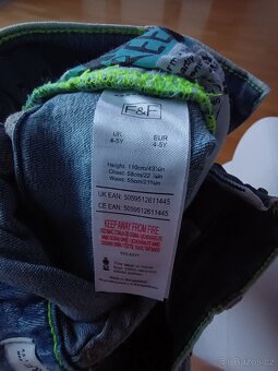 F&F dětské kraťasy vel 110 - 4