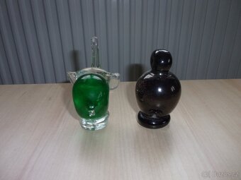 STARÁ SKLENĚNÁ FIGURKA - TĚŽÍTKO - SLON A TUČŇÁK - 4