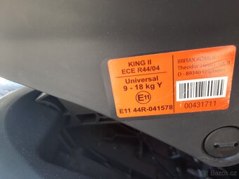 Britax römer autosedačka KING 2 9-18kg - 4