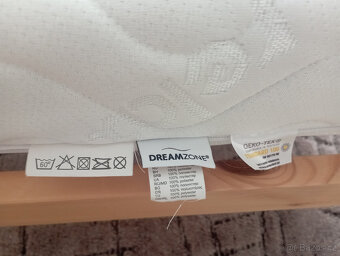 Dřevěná postel 90x200 vč. roštu a matrace Dreamzone - 4